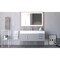 Castello Usa Amazon 48" Wall Mounted  Gray Vanity With White Top And Chrome Handles CB-MC-48G-CHR-2056-WH - alternate 4